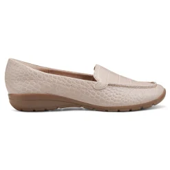 New Easy Spirit Abide Casual Flats NaturalCroco