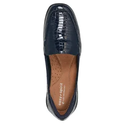 Discount Easy Spirit Abide Casual Flats NavyPatentLeatherCroco