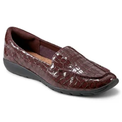Online Easy Spirit Abide Casual Flats PlumPatentLeatherCroco