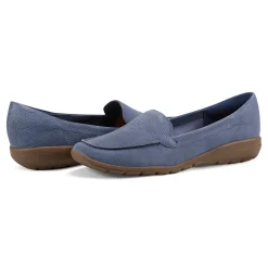 Discount Easy Spirit Abide Casual Flats BlueLeather