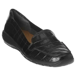Discount Easy Spirit Abide Croco Print Casual Flats BlackCrocoPrint