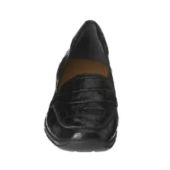 Discount Easy Spirit Abide Croco Print Casual Flats BlackCrocoPrint