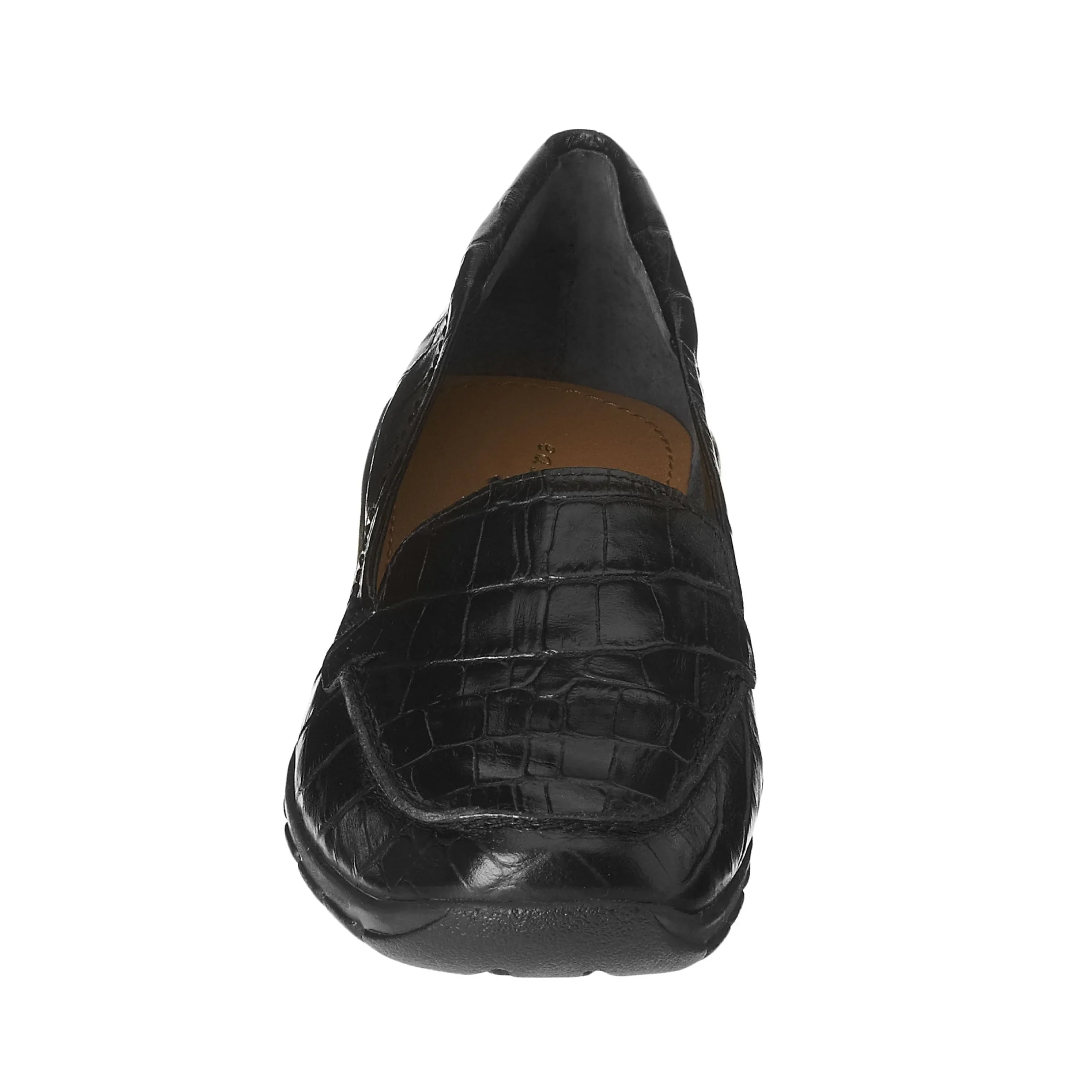 Discount Easy Spirit Abide Croco Print Casual Flats BlackCrocoPrint
