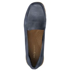 Easy Spirit Abide Leather Casual Flats BrightNavyLeather