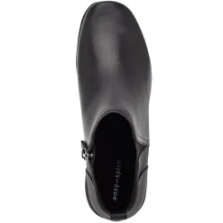 Outlet Easy Spirit Aerial Ankle Booties BlackLeather