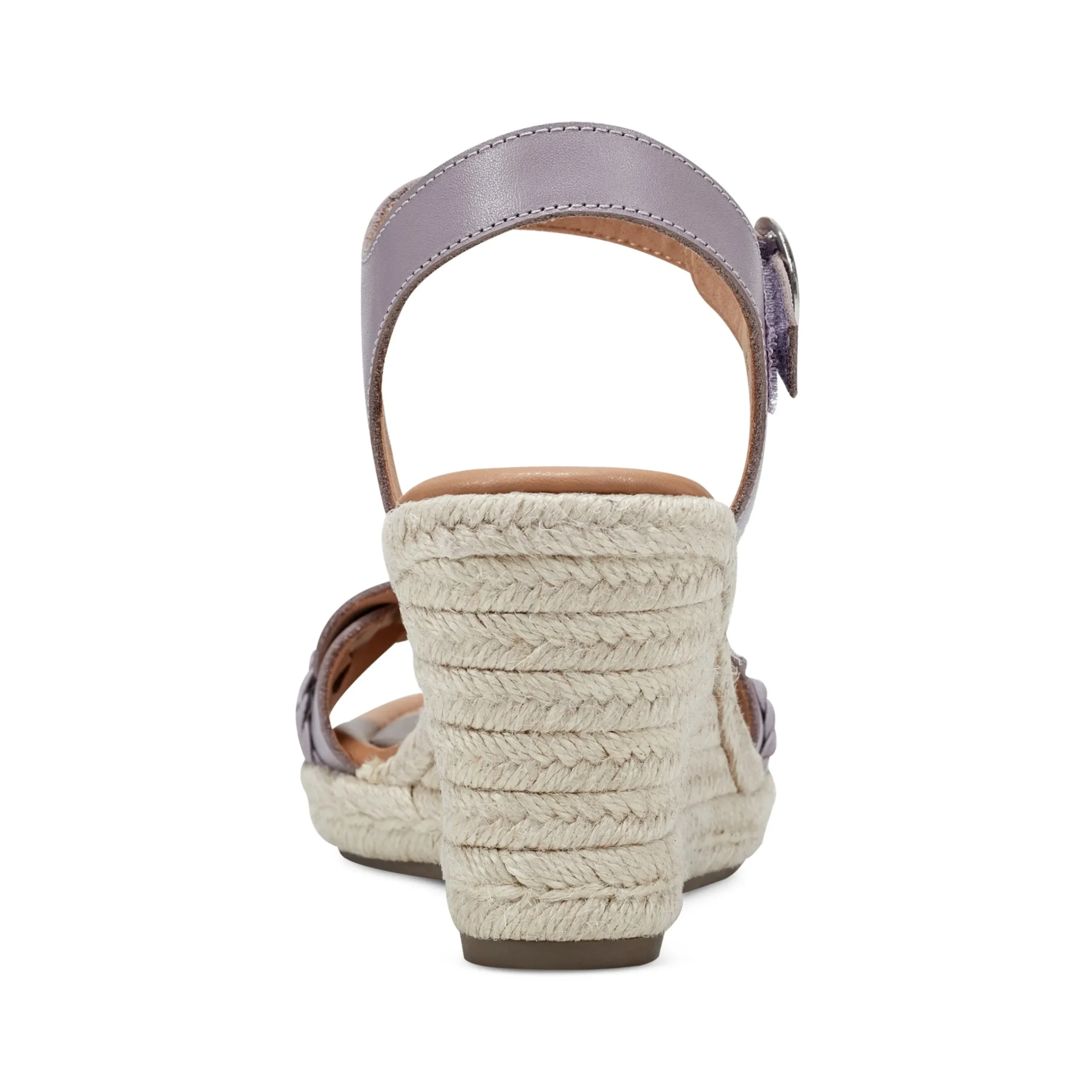 New Easy Spirit Aisha Espadrille Wedge Sandals SmokeyLavender