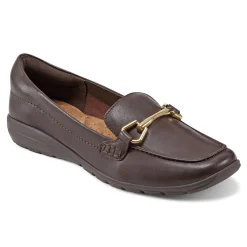 New Easy Spirit Amalie Casual Loafers DarkBrownLeather