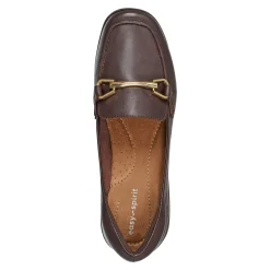 New Easy Spirit Amalie Casual Loafers DarkBrownLeather