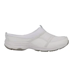Best Easy Spirit Argyle Mesh Clogs WhiteLeather