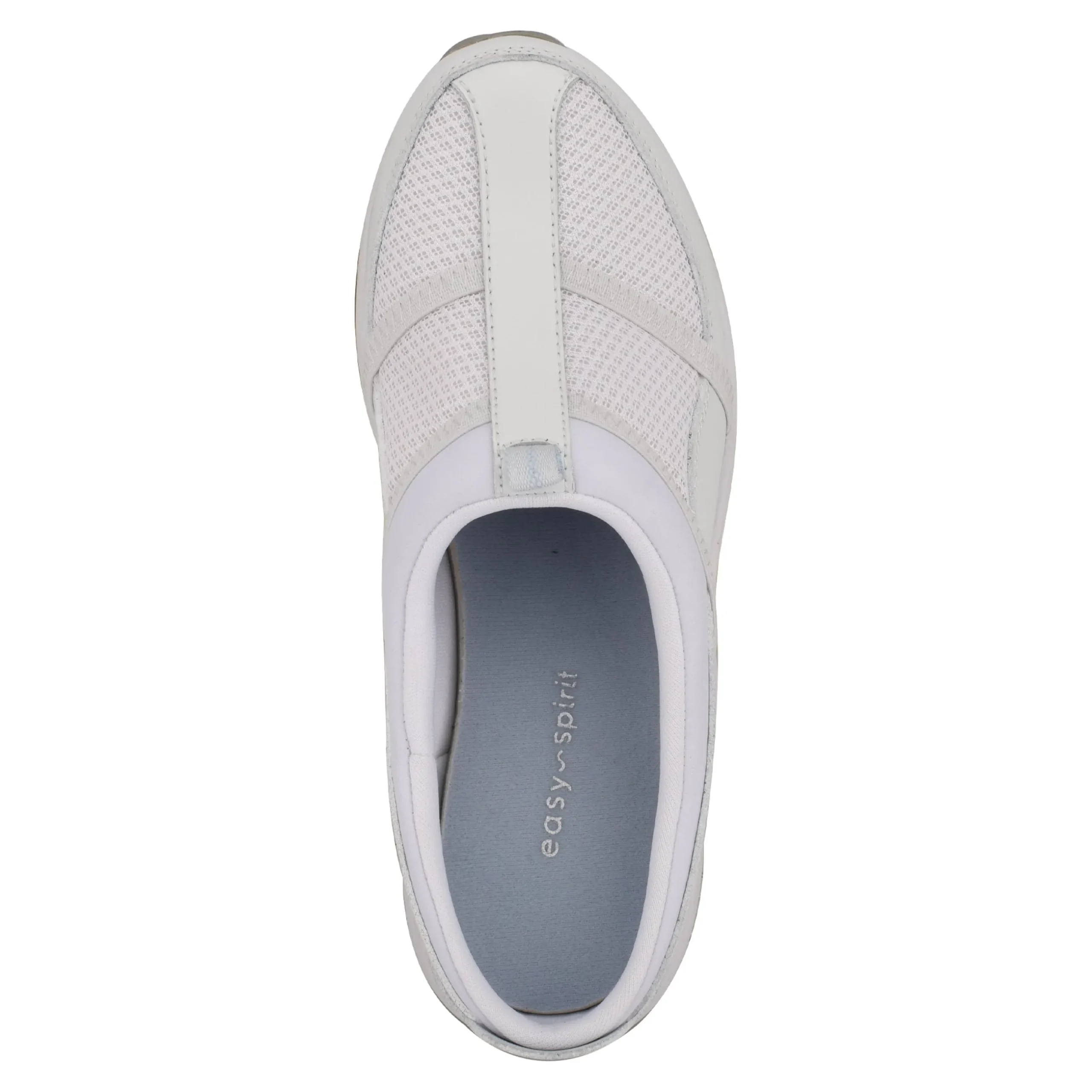 Best Easy Spirit Argyle Mesh Clogs WhiteLeather