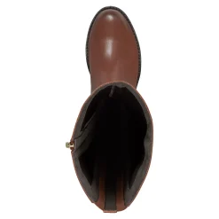 Online Easy Spirit Aubrey Wide Calf Casual Boots BrownLeather