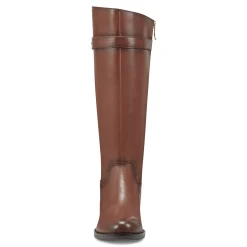 Online Easy Spirit Aubrey Wide Calf Casual Boots BrownLeather