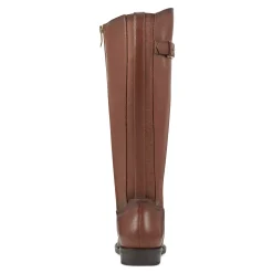 Online Easy Spirit Aubrey Wide Calf Casual Boots BrownLeather