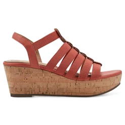 Online Easy Spirit Avinna Platform Wedge Sandals Orange