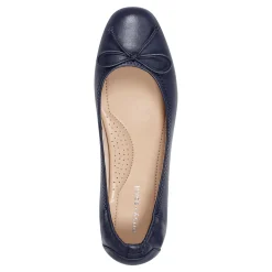 Outlet Easy Spirit Baily Ballet Flats NavyLeather