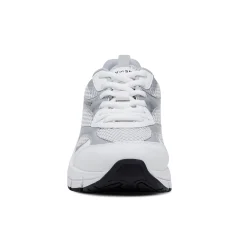 Discount Easy Spirit Barbeau Lace-Up Walking Shoes White/Silver