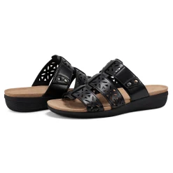Outlet Easy Spirit Bazel Slide Sandals Black