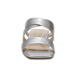 Easy Spirit Becky Wedge Sandals SilverLeather