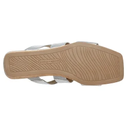 Easy Spirit Becky Wedge Sandals SilverLeather