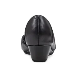 Best Easy Spirit Bernie Dress Wedges BlackLeather