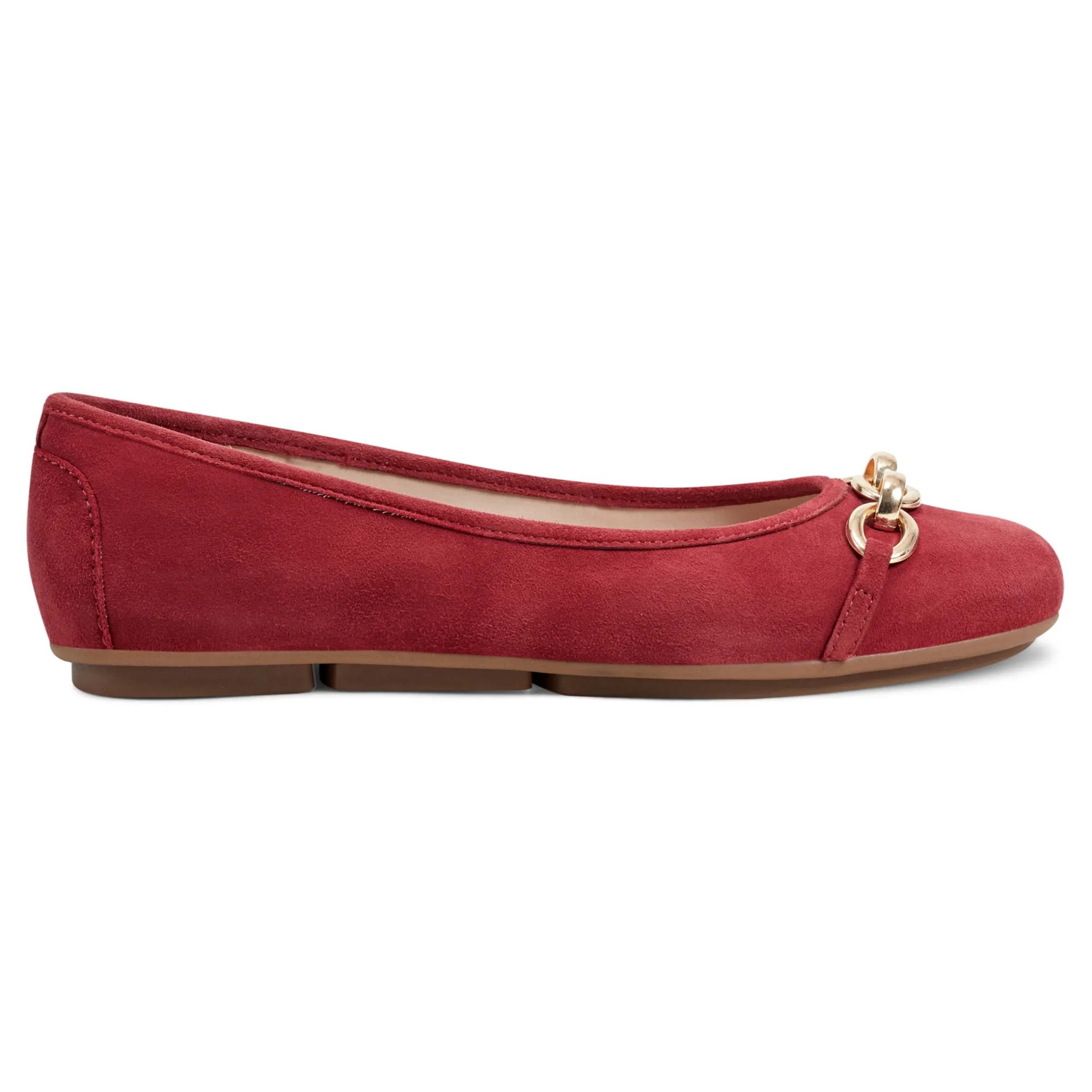 Outlet Easy Spirit Brandi Ballet Flats RedSuede