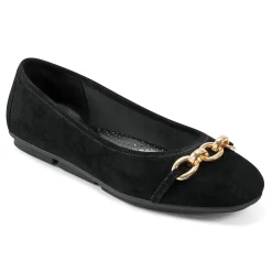 New Easy Spirit Brandi Ballet Flats BlackSuede