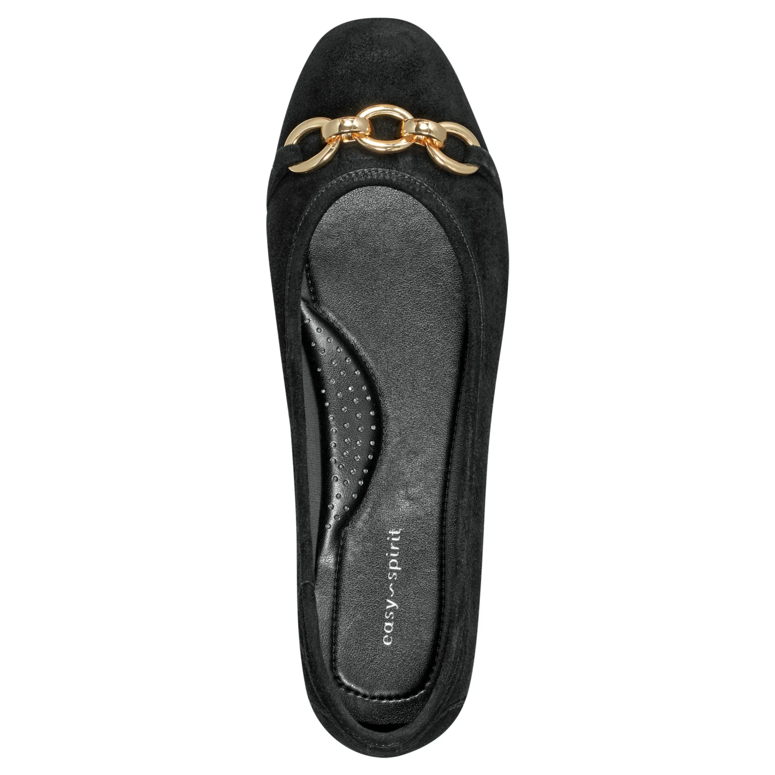 New Easy Spirit Brandi Ballet Flats BlackSuede