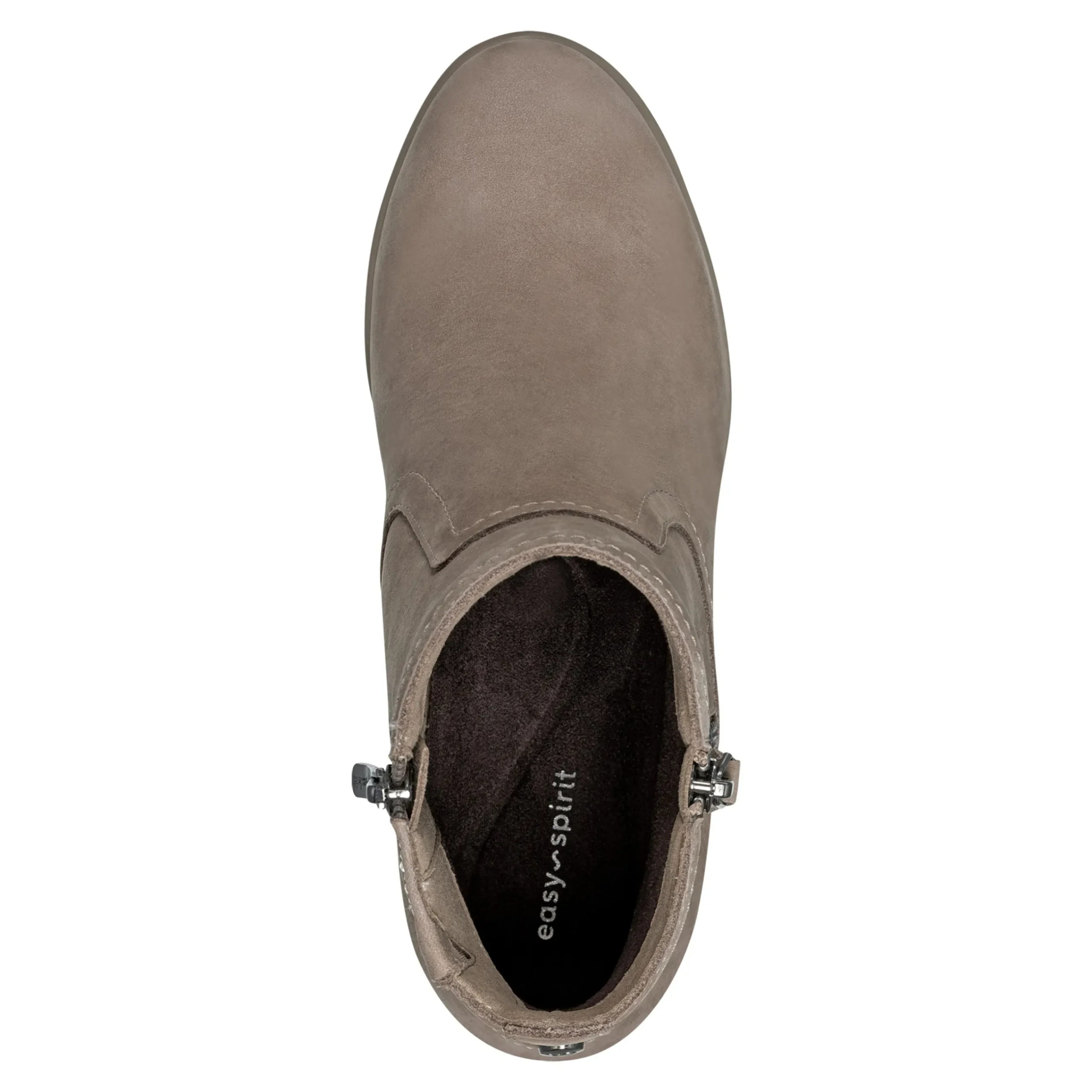 Clearance Easy Spirit Camber Lug Sole Dress Booties TaupeSuede