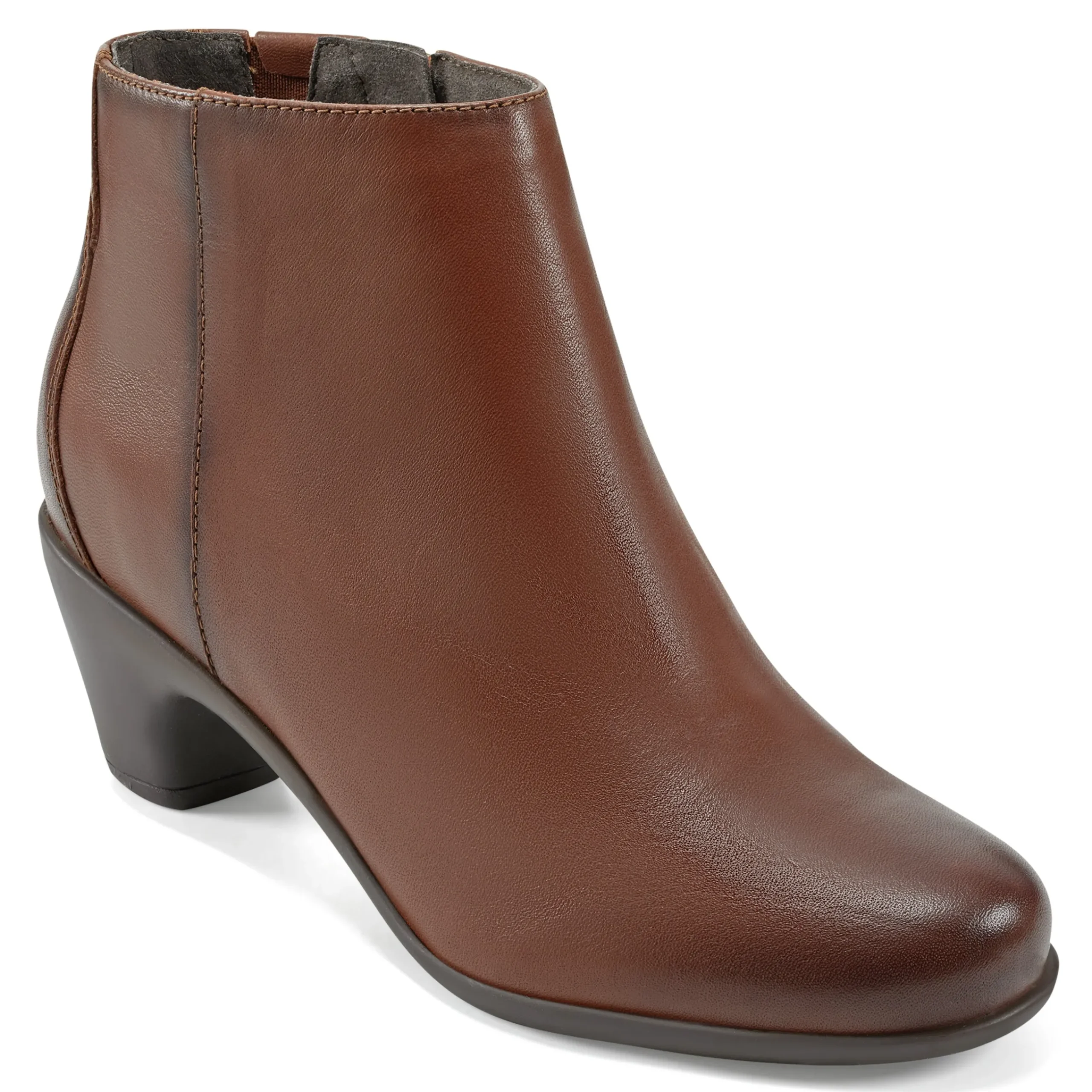 Clearance Easy Spirit Camira Casual Booties BrownLeather