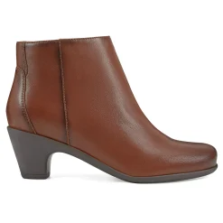 Clearance Easy Spirit Camira Casual Booties BrownLeather