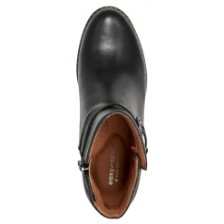 Easy Spirit Cantrell Block Heel Dress Booties BlackLeather