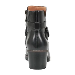 Easy Spirit Cantrell Block Heel Dress Booties BlackLeather