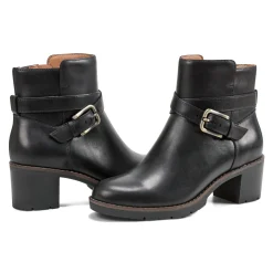 Easy Spirit Cantrell Block Heel Dress Booties BlackLeather
