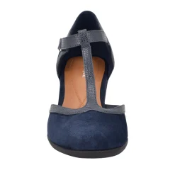 Sale Easy Spirit Cara T-Strap Heels NavySuede