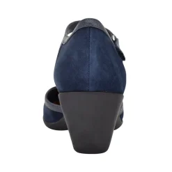 Sale Easy Spirit Cara T-Strap Heels NavySuede