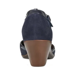 Discount Easy Spirit Cara T-Strap Heels DarkBlueSuede