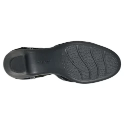 New Easy Spirit Cara T-Strap Heels BlackSuede