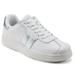 New Easy Spirit Caren Laceup Sneakers White/Silver