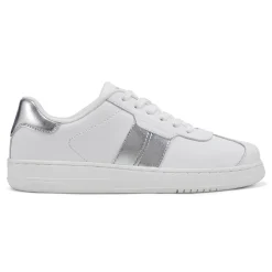 New Easy Spirit Caren Laceup Sneakers White/Silver