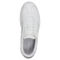 New Easy Spirit Caren Laceup Sneakers White/Silver
