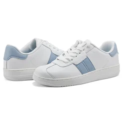 New Easy Spirit Caren Laceup Sneakers White/Blue