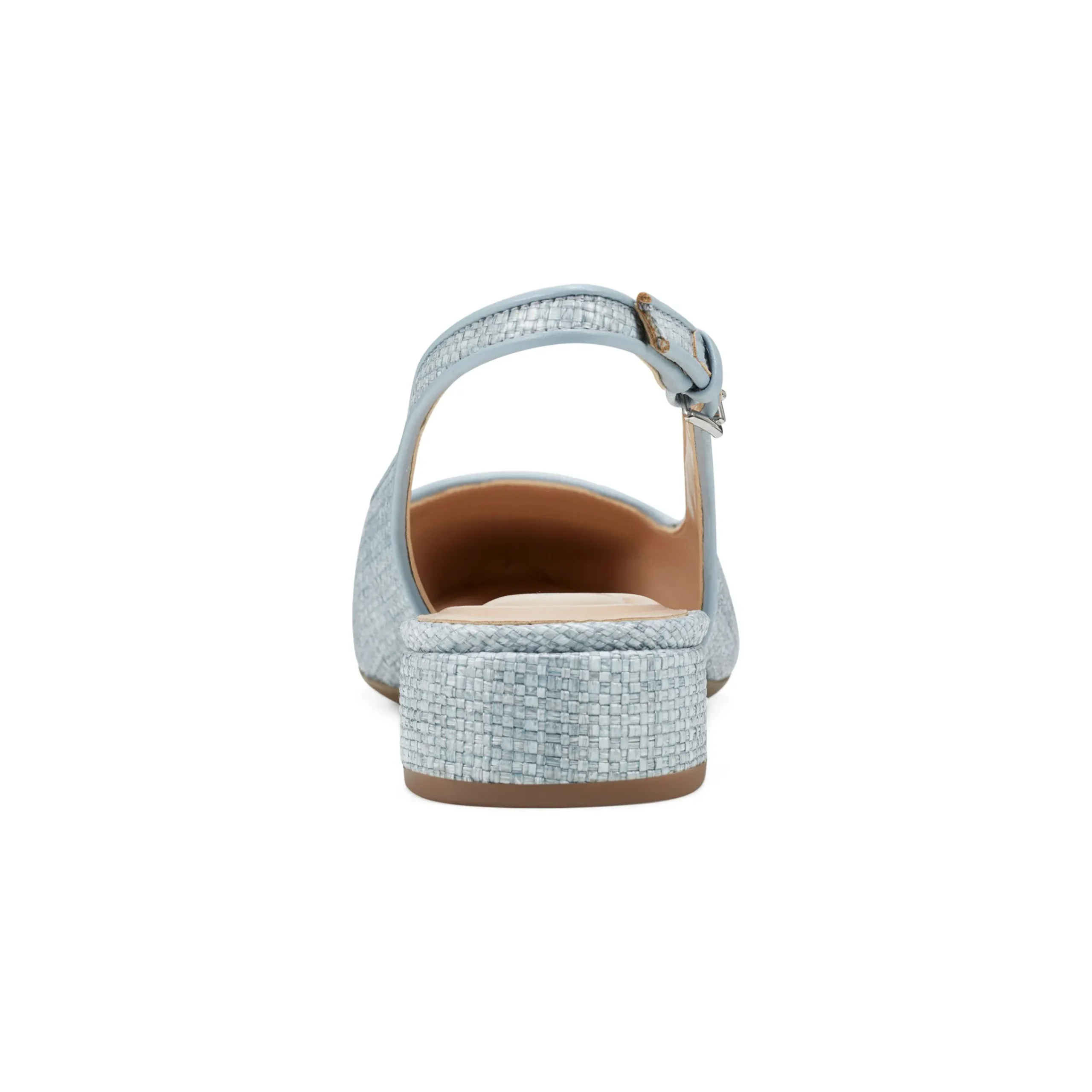 Clearance Easy Spirit Cassius Slingback Pumps LightBlueRaffia