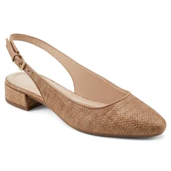 Easy Spirit Cassius Slingback Pumps BrownRaffia