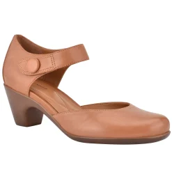 Discount Easy Spirit Clarice Mary Jane Heels BrownLeather