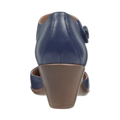New Easy Spirit Clarice Mary Jane Heels NavyLeather