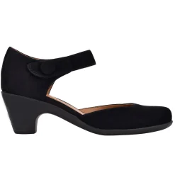 Sale Easy Spirit Clarice Mary Jane Heels BlackSuede