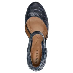 Outlet Easy Spirit Clarice Mary Jane Heels DarkBlueCroco