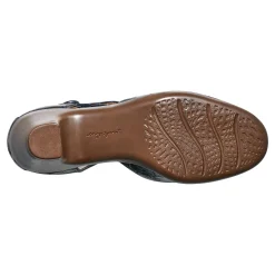 Outlet Easy Spirit Clarice Mary Jane Heels DarkBlueCroco