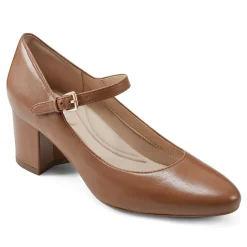 Sale Easy Spirit Cyra Mary Jane Dress Pumps BrownLeather