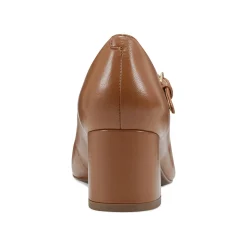 Sale Easy Spirit Cyra Mary Jane Dress Pumps BrownLeather